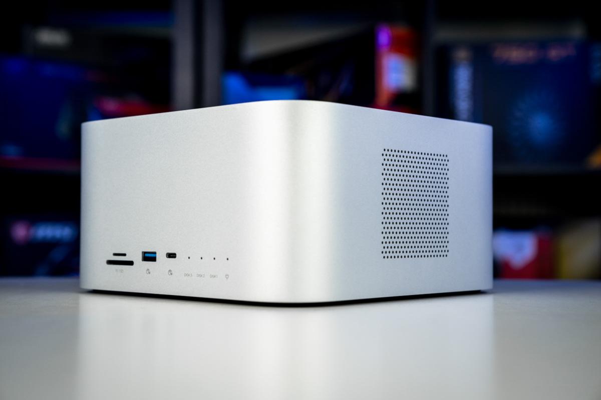 NAS device on a desk
