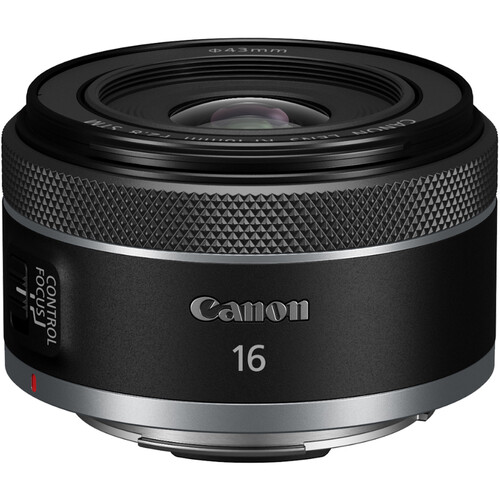 Stock image of the Canon RF16mm F2.8 STM Lens