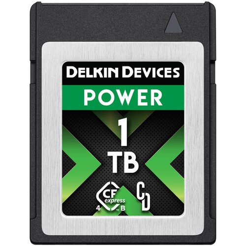 Stock image of the Delkin Devices 1TB POWER 4.0 CFexpress Type B Memory Card