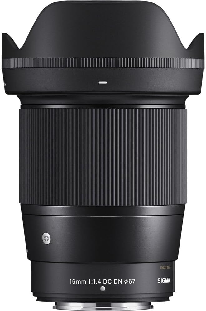 Stock image of the Sigma 16mm f1.4 DC DN Contemporary Lens for FujiFilm X