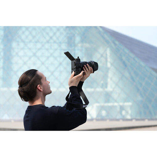 Image showing a person using a Sony a7R V camera