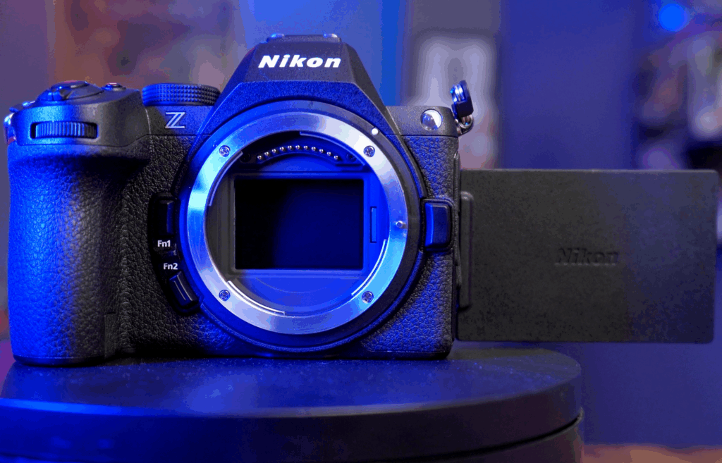 A product shot of the Nikon Z5 II camera.